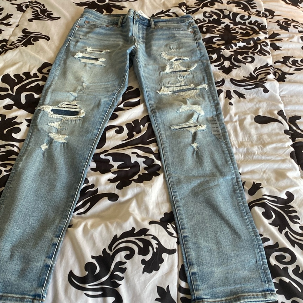 Mens distressed jeans